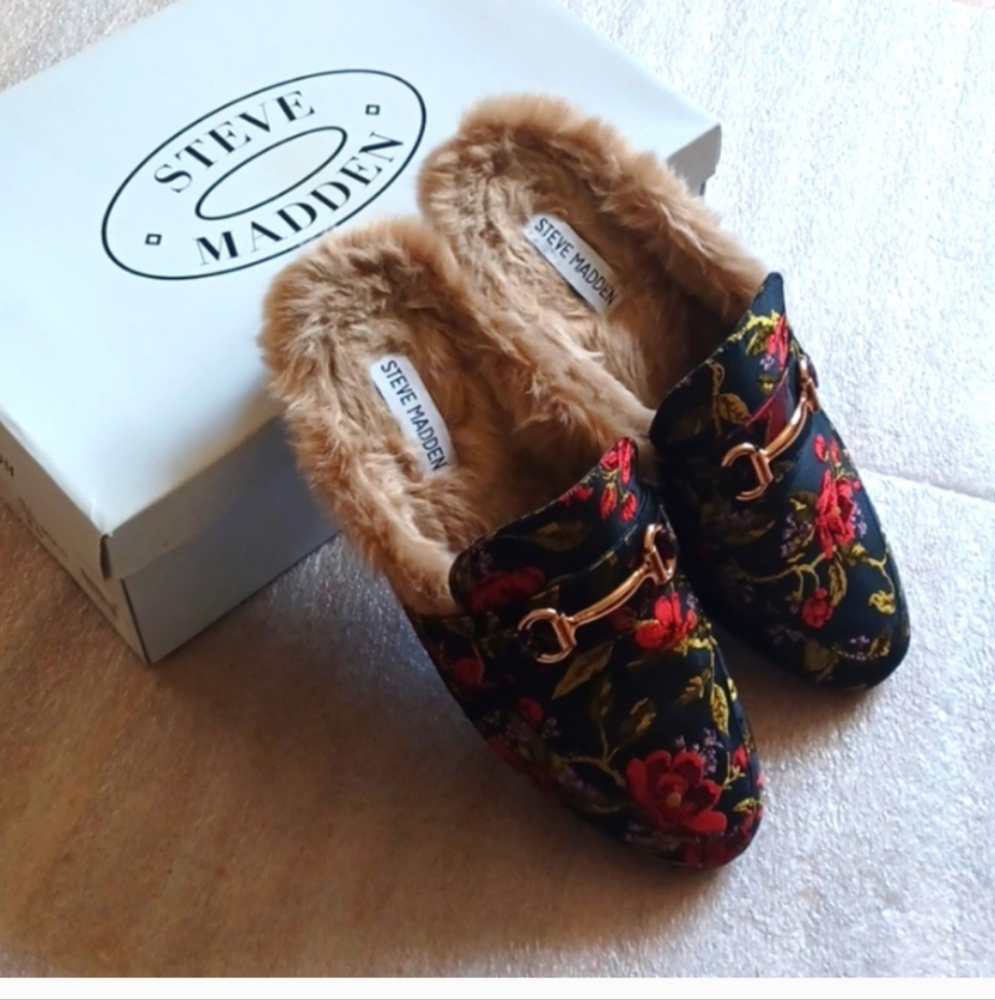 STEVE MADDEN Women's Jill Slide-On Mules Slippers, 8.5